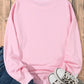 Ghost & Bow Round Neck Long Sleeve Sweatshirt