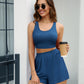 Scoop Neck Tank and Shorts Set