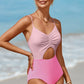 Cutout Spaghetti Strap One-Piece Swimwear