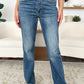 Judy Blue Full Size Mid Rise Release Hem Jeans