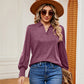 Johnny Collar Long Sleeve Top