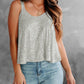 Sequin Scoop Neck Tank