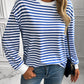 Ivy Lane Striped Round Neck Long Sleeve Sweatshirt