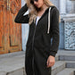 Ivy Lane Full Size Zip-Up Longline Hoodie with Pockets