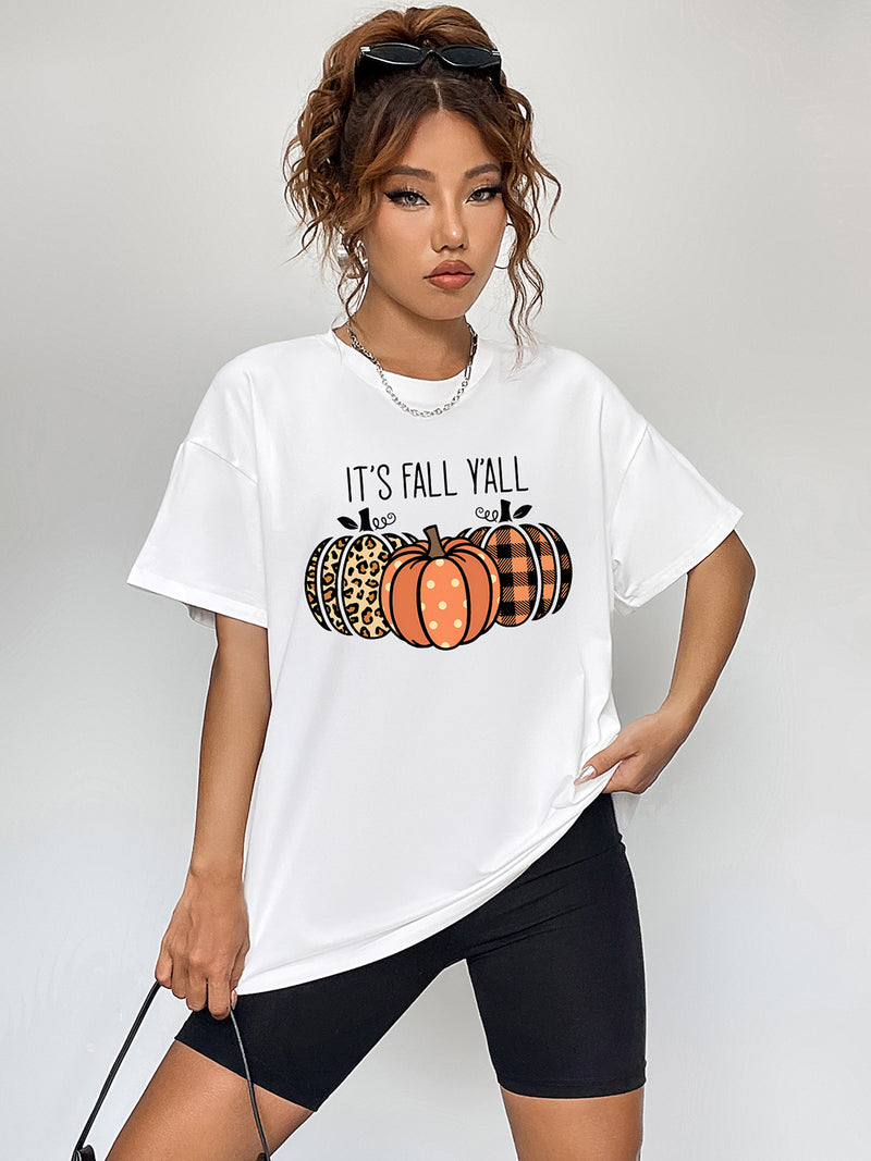 IT'S FALL Y'ALL Graphic T-Shirt White