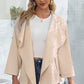 Open Front Drop Shoulder Trench Coat