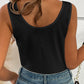 Full Size Lace Detail V-Neck Tank