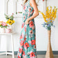 Floral Sleeveless Maxi Dress with Pockets