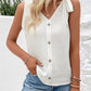 Decorative Button Tied V-Neck Tank