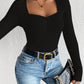 Honey Ribbed Long Sleeve T-Shirt