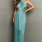 Ninexis Know Your Worth Criss Cross Halter Neck Maxi Dress