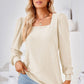 Square Neck Puff Sleeve Blouse