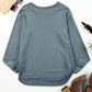 Side Slit Drop Shoulder Sweatshirt