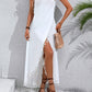 Backless Tassel Surplice Spaghetti Strap Cover Up Dress