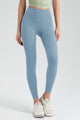 Wide Waistband High Waist Sport Leggings Misty Blue