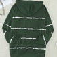 Drawstring Striped Dropped Shoulder Hoodie