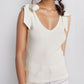 V-Neck Tie Shoulder Tank