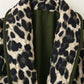 Leopard Open Front Long Sleeve Outerwear