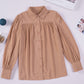 Gathered Detail Puff Sleeve Shirt