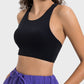 Cutout Round Neck Active Tank