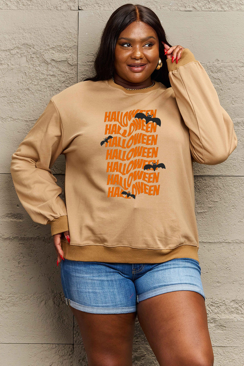 Simply Love Full Size HALLOWEEN Graphic Sweatshirt