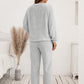 Teddy Long Sleeve Top and Pants Lounge Set