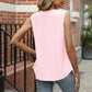 Eyelet Square Neck Tank