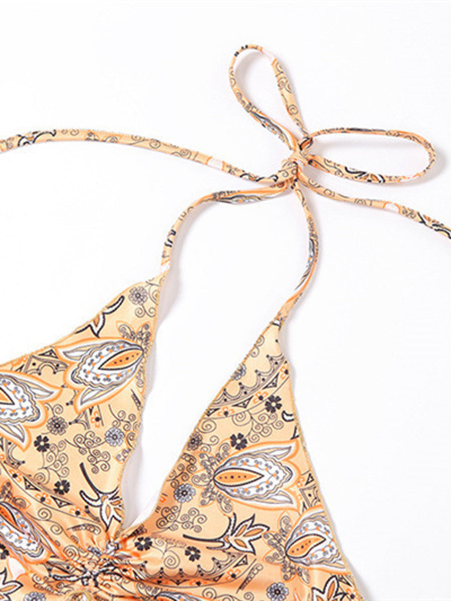Printed Halter Neck Cami
