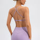 Crisscross Spaghetti Strap Active Cami