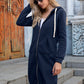 Ivy Lane Zip-Up Longline Hoodie with Pockets