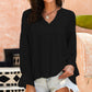 Shiny Crochet Flounce Sleeve Button Up Blouse