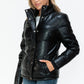 YMI Pocketed Zip Up Turtleneck Puffer Jacket