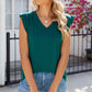 V-Neck Cap Sleeve Tank