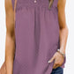 Smocked Tie Back Frill Trim Tank