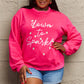 Simply Love Full Size Letter Graphic Long Sleeve Sweatshirt