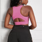 Cutout Racerback Sports Bra