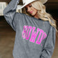 Full Size HOWDY Graphic Round Neck Sweatshirt