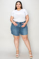 Judy Blue Full Size High Waist Slim Denim Shorts Medium