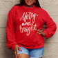 Simply Love Full Size MERRY AND BRIGHT Graphic Sweatshirt