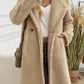 Devine Pocketed Long Sleeve Hooded Teddy Coat