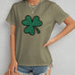 Lucky Clover Round Neck T-Shirt