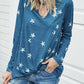 Cutout Round Neck Long Sleeve T-Shirt