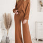 Long Sleeve Lounge Top and Drawstring Pants Set