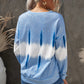 Tie-Dye Drop Shoulder Round Neck Sweatshirt