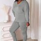 Basic Bae Bamboo Full Size V-Neck Long Sleeve Top and Pants Lounge Set