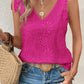 Tie Shoulder V-Neck Tank