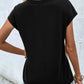 Contrast V-Neck Short Sleeve T-Shirt