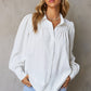 Gathered Detail Puff Sleeve Shirt