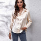 Button Up Collared Neck Long Sleeve Shirt