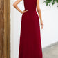 Surplice Neck Sleeveless Maxi Dress